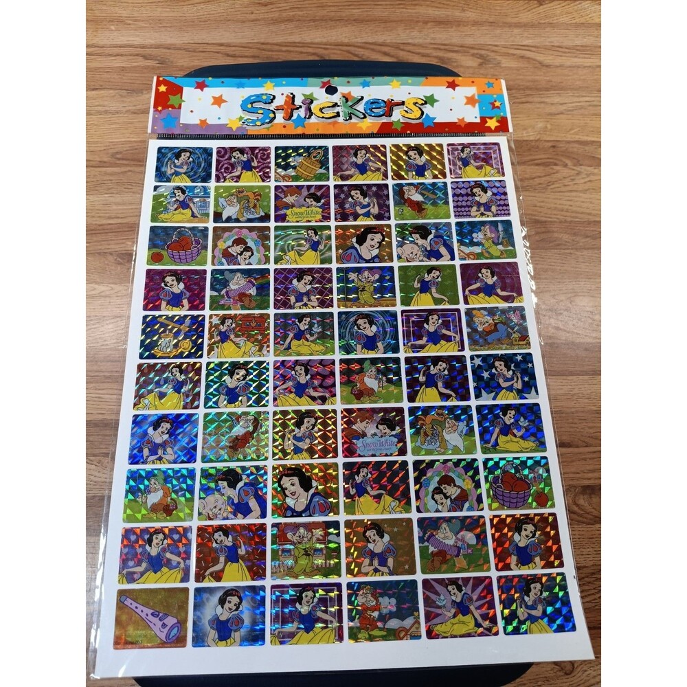 Snow White & The Seven Dwarves Holographic Sticker Sheet
